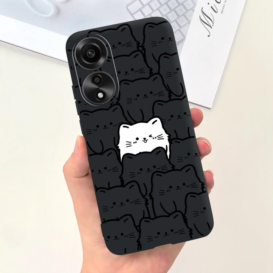 For OPPO A78 Case Oppo A78 4G CPH2565 Cute Fashion Candy Color Soft Silicone TPU Phone Back Cover For OppoA78 A 78 4G 2023