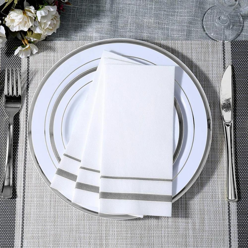 50 Piece Biodegradable Disposable Serviette Dust-free Paper Table Towel Tissue Paper Birthday