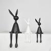 Creative Home Decor Rabbit Statue Abstract Art Sculpture Desk Living Room TV Cabinet Wine Cabinet Handicrafts Ornaments