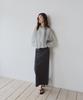 Ieoning Essential Rib Maxi Skirt, Charcoal