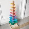 Marble Run Sound Tree Toy Children Wooden Fine Motor Skills Tree with 10 Balls Toddlers Boys Girls Educational Musical Tree Toy