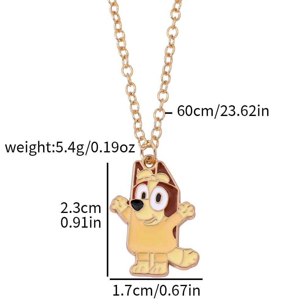 

Bluey Bingo Cartoon Animal Alloy Necklace Choker Y2K Aesthetic Cosplay Prop Adorable Present Fashion Attachment
