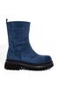 Women Modern Stylish Fashion Olle Navy Blue Suede Casual Lightweight Thick Sole Boots