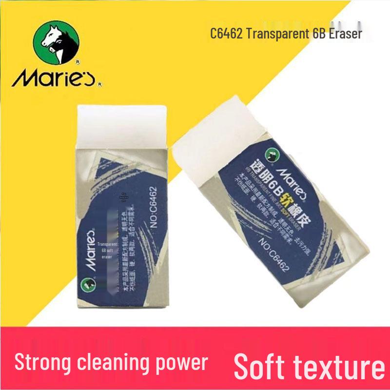 

Mali C6462 Transparent Kneadable Soft Art Eraser for Sketching, Painting, and Drawing (6B Grade).