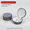 INS Round Mini Travel Jewelry Gift Box: Compact Ring Storage Case