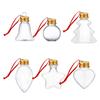 Set of 20 Clear Fillable Christmas Hanging Ornament Delicate Craftable Baubles for Holiday Tree Decoration and Parties