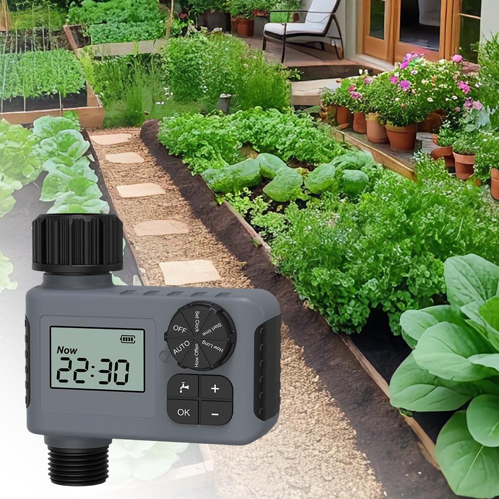 Smart Irrigation Timer Waterproof Automatic Timed Irrigation Controller Intelligent Sprinkler Timer for Outdoor Garden Lawn