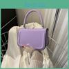 Trendy Street Style Pu Small Square Handbag Fashionable Simple Design 2023 Summer Collection