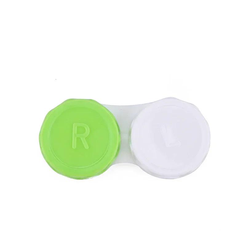 Simple Contact Lens Case Portable Women Companion Box Travel Easy Carry Storage Container Pocket Mini Contact Lens Case