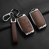 Alloy Leather Car  Remote Key Case Cover For Jaguar XF XJ XE S-Type F-Type X-Type F-Pace I-Pace E-Pace Android XFR XKR Keychain