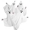 4Pcs Halloween Horror Ghost Hanging Decorations with Skeleton Hands Thriller Expressions Creepy Yard Ornaments for Front Porch And Tree