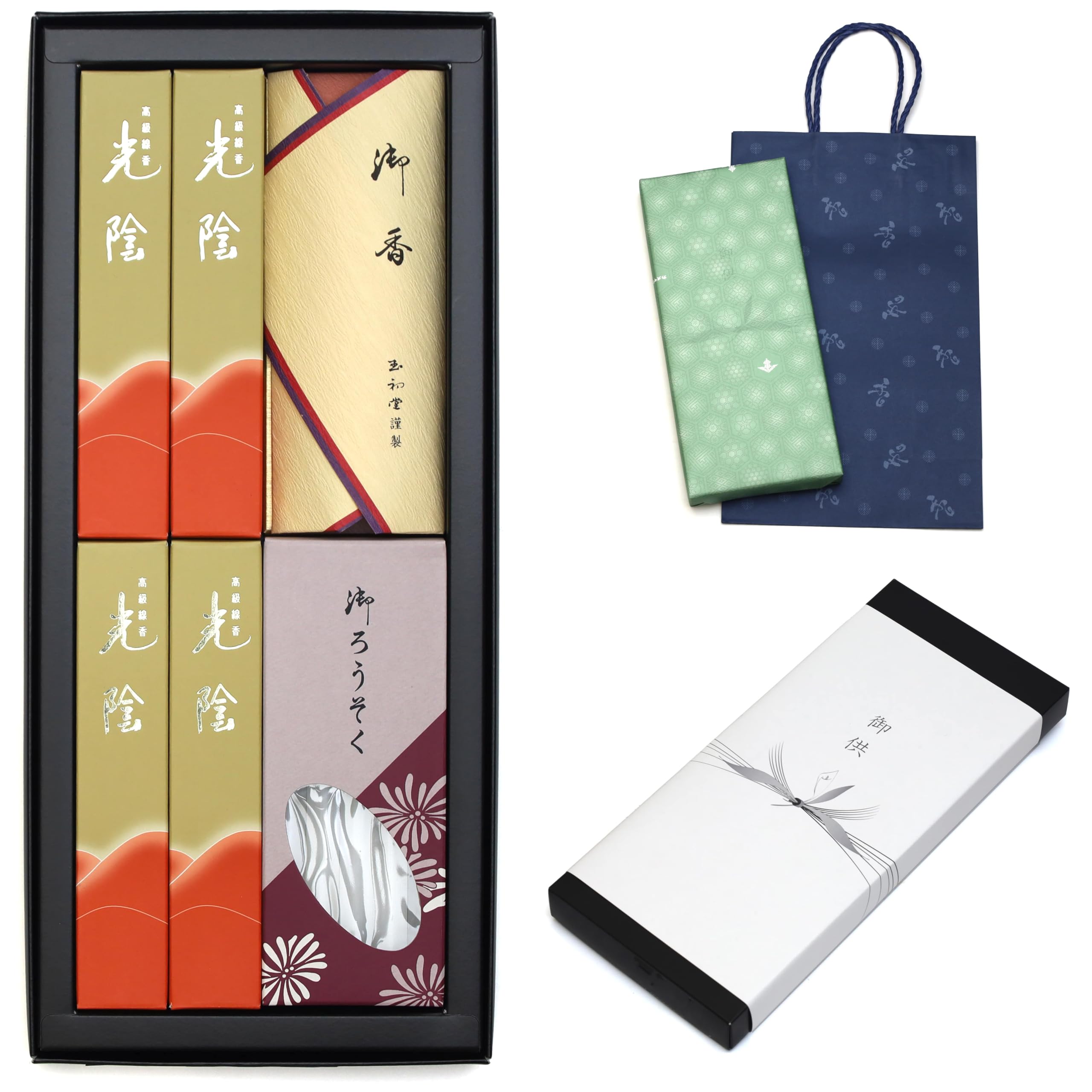 

Sympathy Incense Gift Two Inner Carry Bag Made in Low Gift Buddhist Memorial First 49th Day [Kouin (Timeless) Types, Sandalwood, Wrapping, Included,