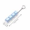 Taschenanhänger Tastatur Fidget Schlüsselanhänger 4 Tasten Knopf Fidget Clicker Spielzeug Tastenkappe Schlüsselanhänger Geschenke
