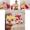 Colorful Plush Lion Pillow Chinese New Year Celebration Gift Soft Cozy Cushions