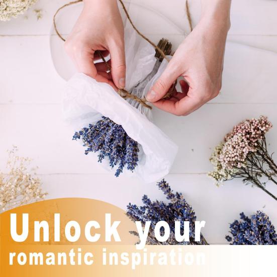 DIY Natural Dried Flower Set Eucalyptus Lavender Wheat Bunny Tails Billy Ball Flower Bouquet with Stems for DIY Crafts Home Wedding Vase Decor
