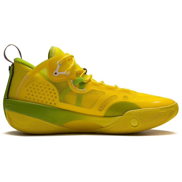 Li Ning Shadow 3 Cushioning Slip Resistant Abrasion Resistant Low Top Basketball Shoes Men's Kiwi Yellow Summer ABPS041-2