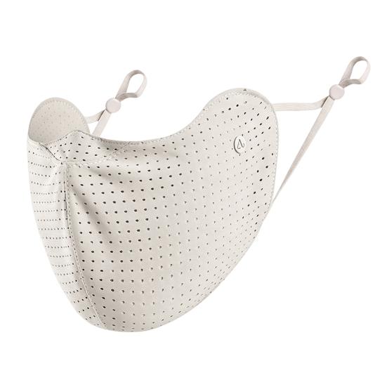 Ice Silk Face Guard, Washable Cooling Sunscreen Face Shield, Breathable Holes Face Protector with Elastic Ear Loop for Outdoor Cycling Hiking Fishing