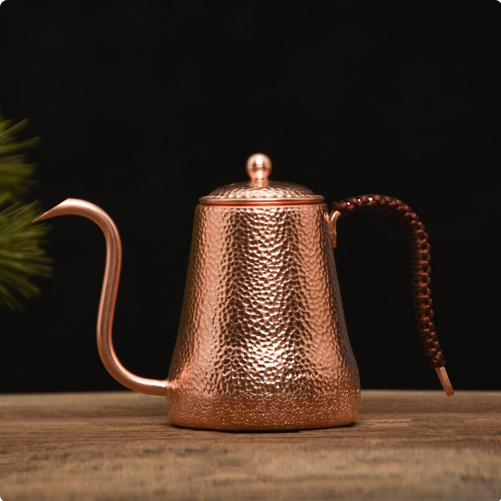 Copper Gooseneck Kettle Precise Pouring Control