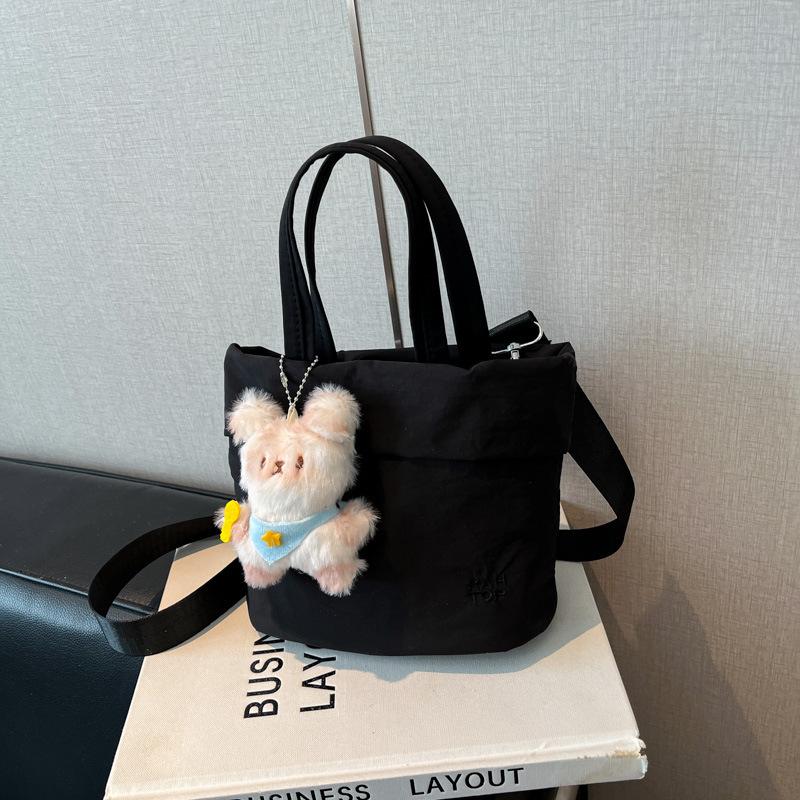 Korean simple Oxford cloth handbag bag women's summer fashion lightweight bucket bag versatile shoulder messenger bag