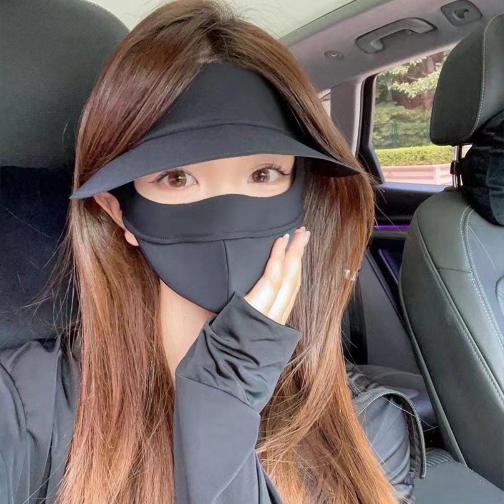Fashion Unisex Full Face IceSilk Sun Protection Mask Outdoor Anti-UV Summer Riding 3D Breathable Eye Protect Dustproof Face Mas