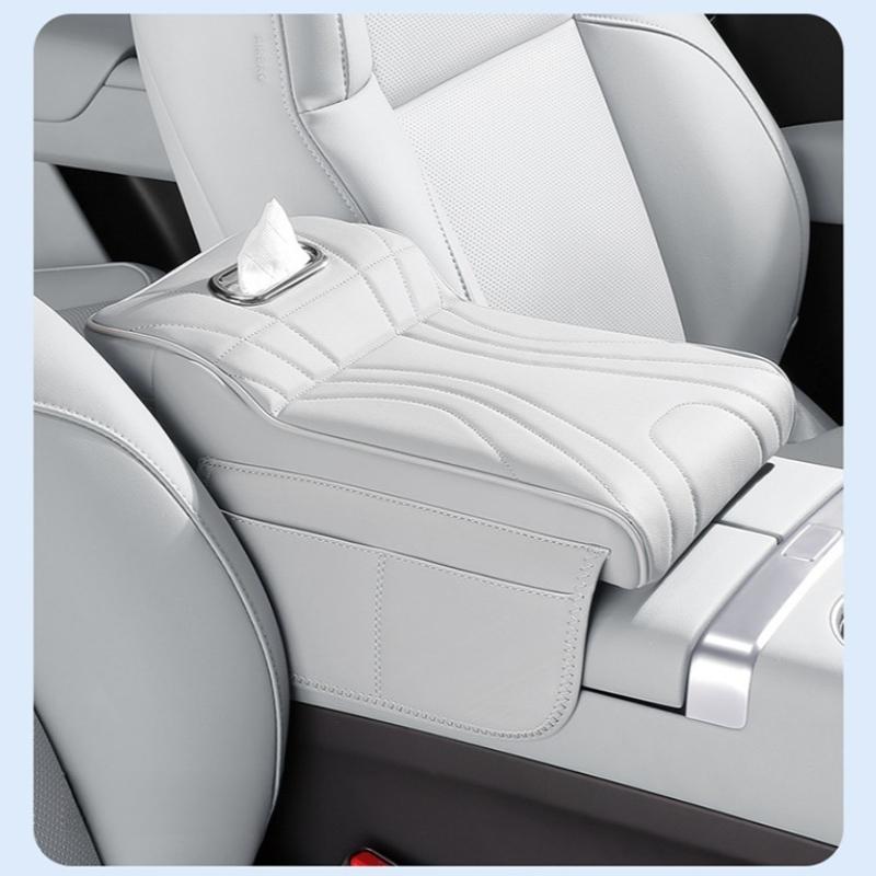 Car Armrest Box Car Protective Cover  For H9 2rd 2025 2025 Car Armrest Box Leather Height Increase Pad Storage Bag