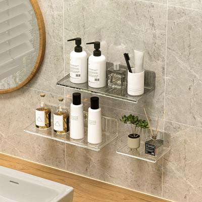 Badezimmer-Schminktisch-Organizer, Wandregal, Home-Storage-Rack, Hautpflege, Kosmetik-Display, Aufbewahrungshalter, stanzfrei