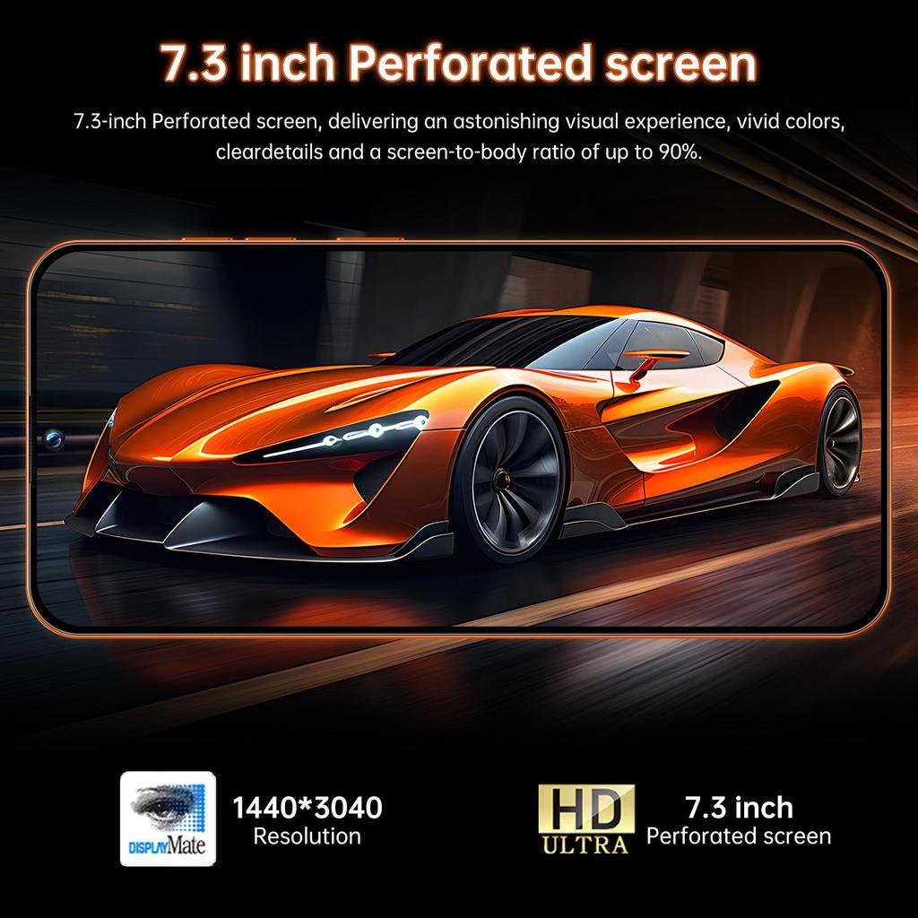 OP15 Mobile Phone: 16GB+1TB, 7.3-Inch Punch-Hole Display, Android, 5G