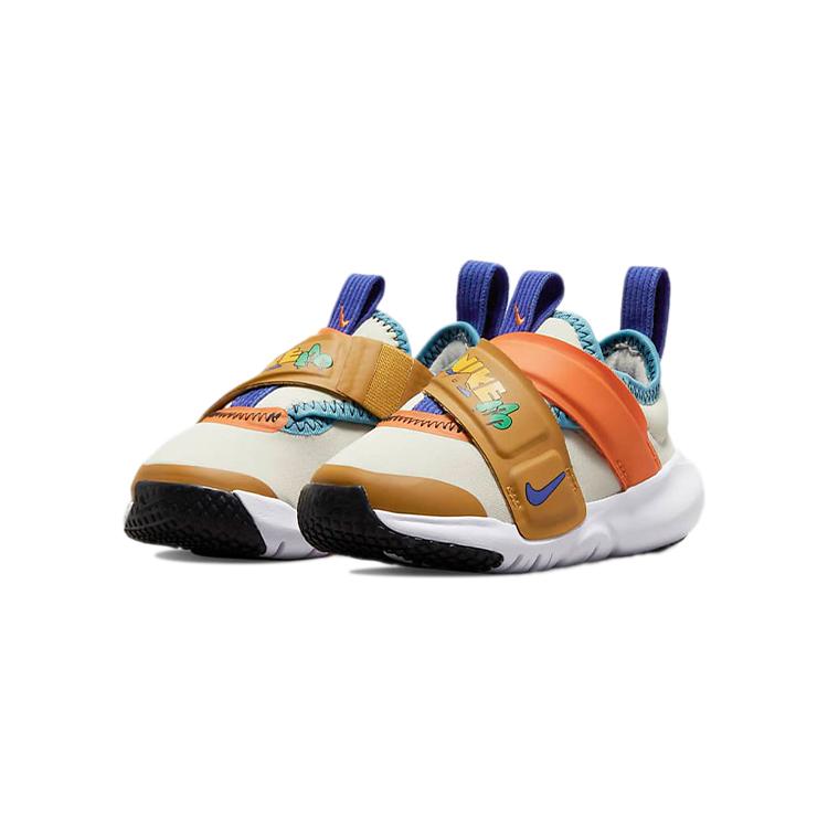 Nike Flex Advance Bt Abrasion Resistant Breathable Support Low Top Running Shoes Orange Yellow Infant And Toddler DO2349-047