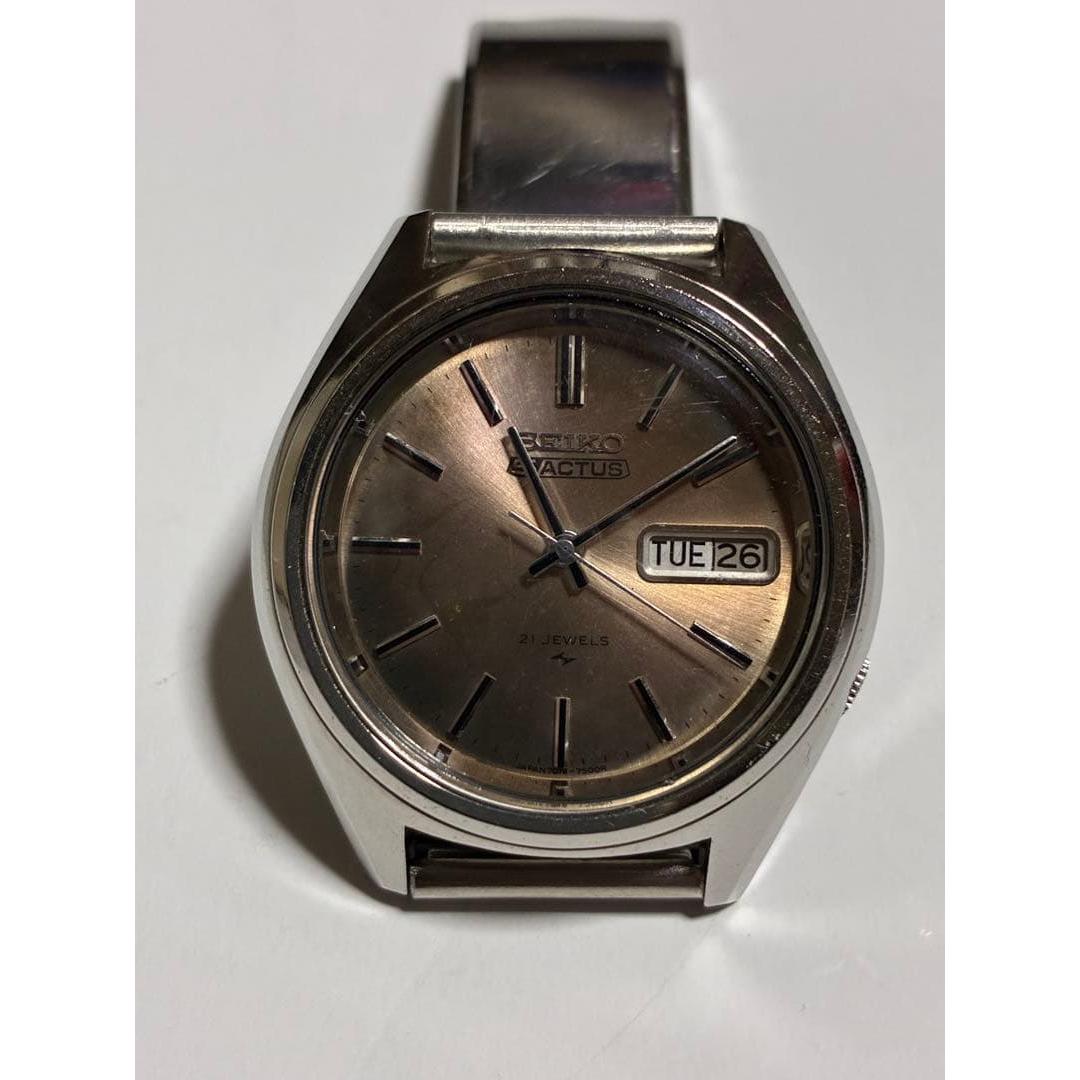 Used Seiko 5 Actus 7019-7060 automatic winding brown gradation aging