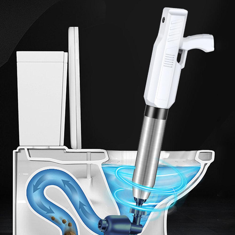 Mocny elektryczny przepychacz do toalety, przeciwbryzgowy, do kanalizacji, pneumatyczny przepychacz do łazienki