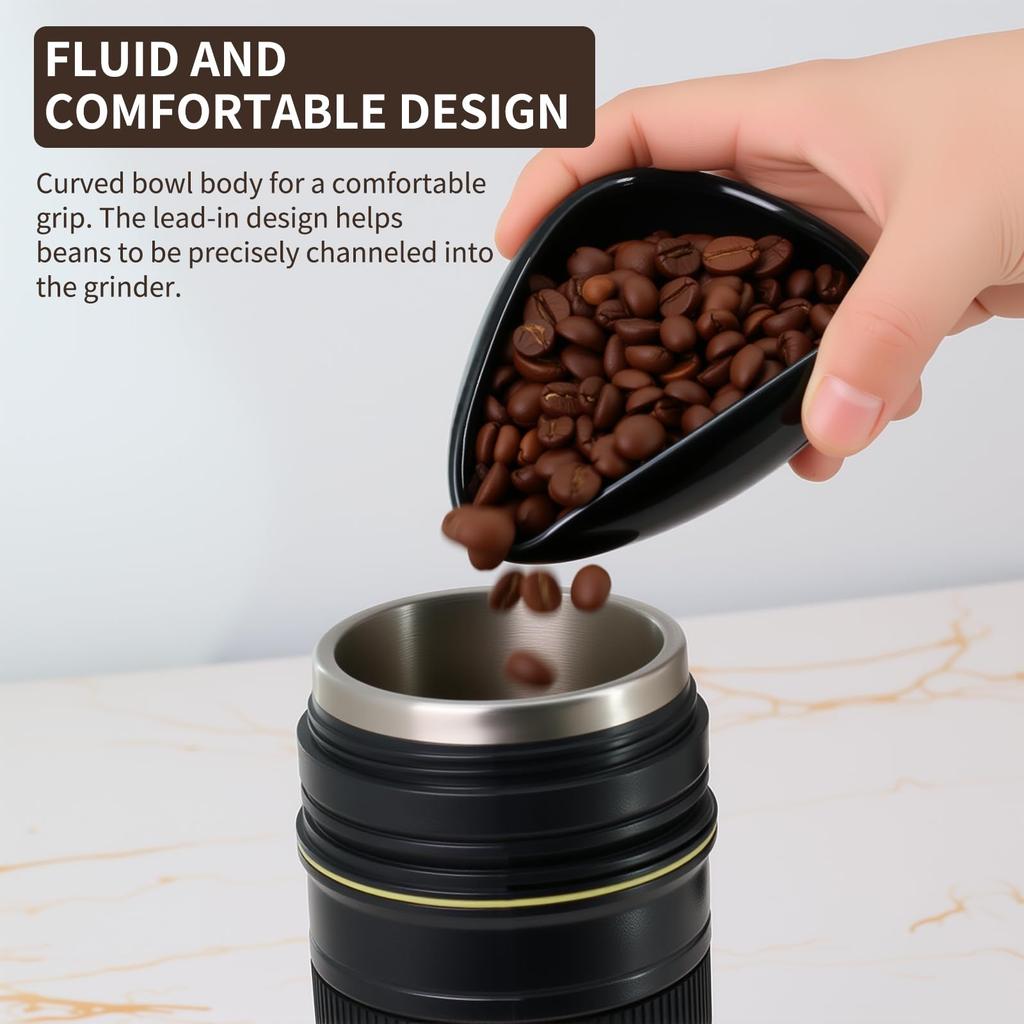 Coffee Bean Measuring Cup and Spoon Set Weighing Tray Coffee Powder Dosage Tray Suitable for Home Cafe Coffee Tray Tools