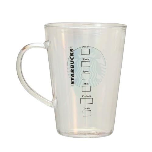 STARBUCKS Heat-Resistant Glass with Logo, 384ml, Sparkling