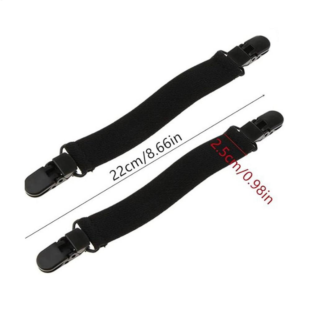 

2PCS Motorcycle Riding Pant Straps Elastic Pant Straps To Tuck In Pants No Bulk Under Boots For Motorcycle Riding Work & Fashion