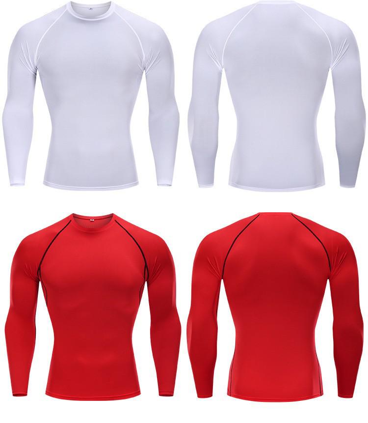 Pánské sportovní triko s dlouhým rukávem - Podzim/Zima Rychleschnoucí Běh, Posilovna, Basketbal, Fotbal Tréninkové oblečení