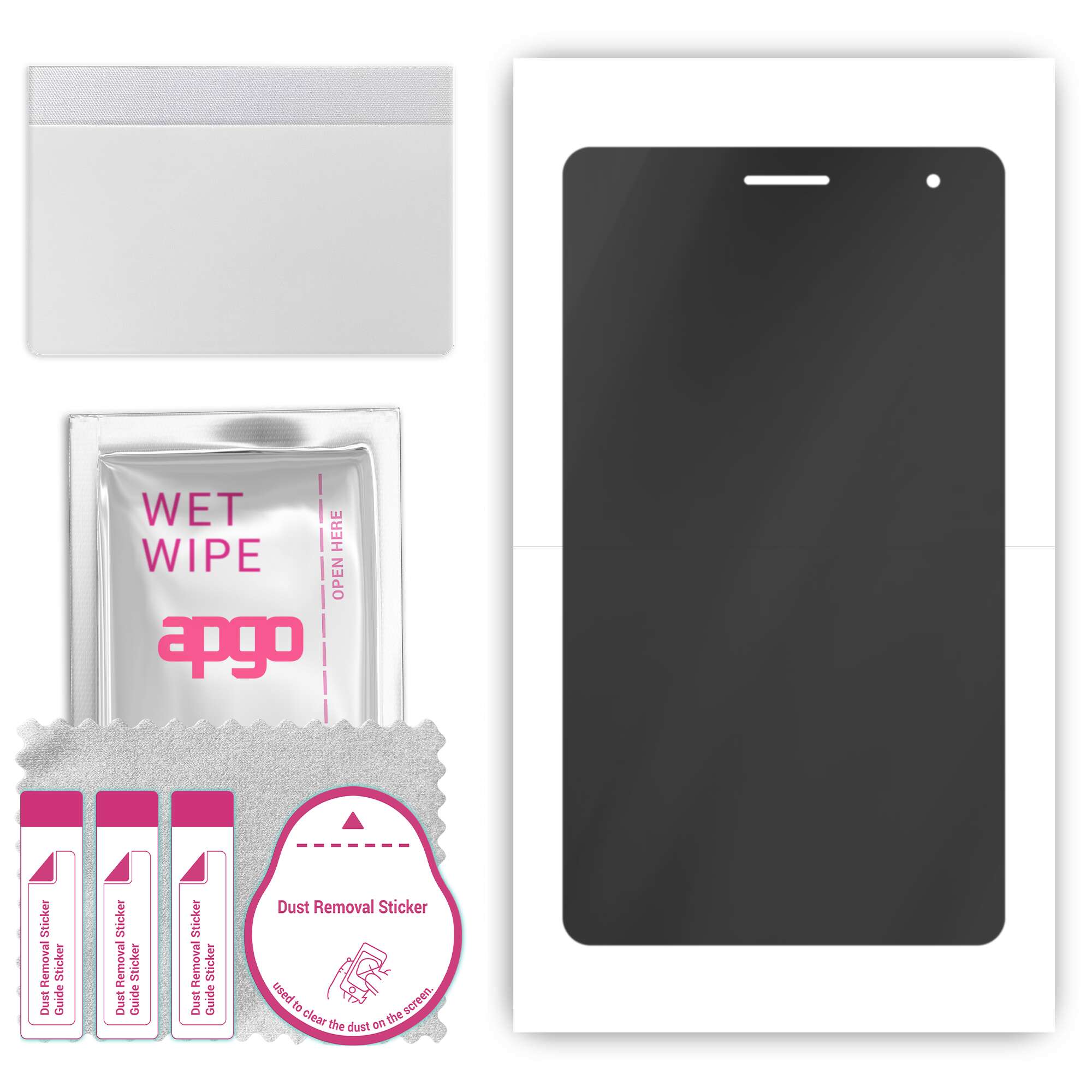 

apgo Hydrogel Privacy Matte Screen Protector for Huawei MediaPad T2 7.0, Anti Spy, Hydrogel Film, Flexible, Soft TPU with positioning layer easy insta