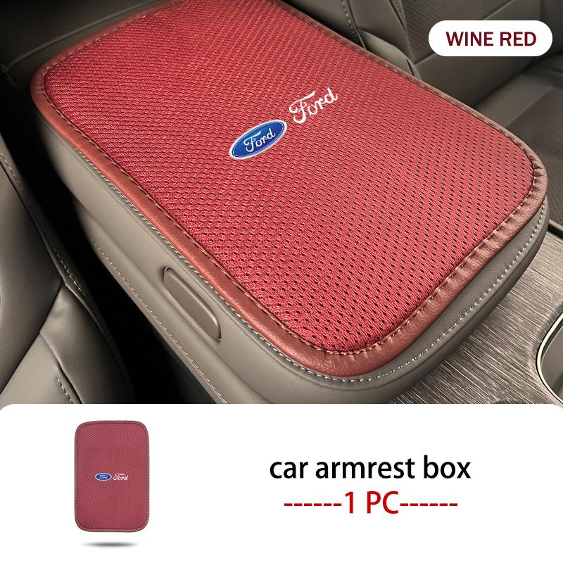 Car Armrest Box Mats Memory Foam Vehicle Arm Rest Pads For Ford Escort KA Flex Everest KA Expedition Falcon Fusion
