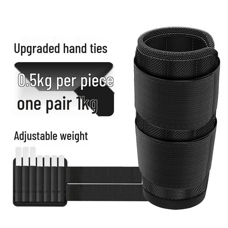 Adjustable Steel Plate Weighted Wristband for Indoor Fitness & Running