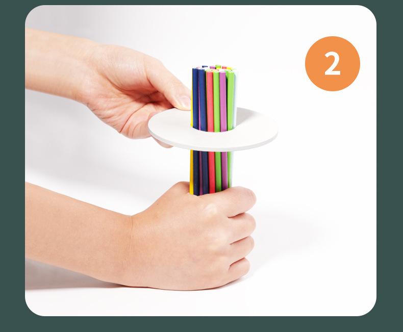 Balance Drawing Pick-Up Sticks: Educational Wooden Game for Parent-Child Interaction, Ideal for Kindergarten Kids
