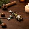 Travel Keychain Gnome with Inspirational Card, Still Hanging On, Keep Growing, Fine Healing Charm Your Path, Dwarf Key Ring for Bags Backpacks