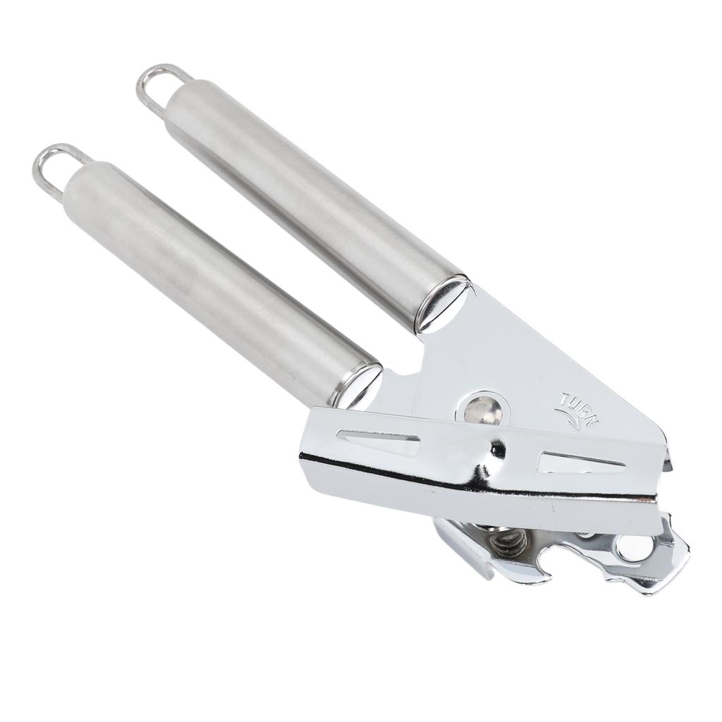 Manual Can Opener Handheld Stainless Steel Effortless Operation Multifunctional Can Bottle Opener for Home Kitchen