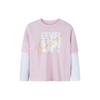 Nike Casual Sports Suit Comfortable Soft Simple Elegant Kids Suit Cherry-Blossom-Pink N32432267GS-005