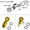 Weatherproofed Aluminum Brake System Connector 5 Line Quickly Release Brake Line Connector for Bicycles Accessories