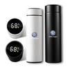 For Volkswagen VW 500ml Portable Car Smart Thermos Bottle Temperature Display Cup Coffee Cup For Volkswagen GOLF Polo Tiguan TOU