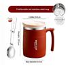 1Pcs Double Wall Thermal Coffee Mug Stainless Steel With Spoon Cold Water Drinks Metal Tumble 500ml