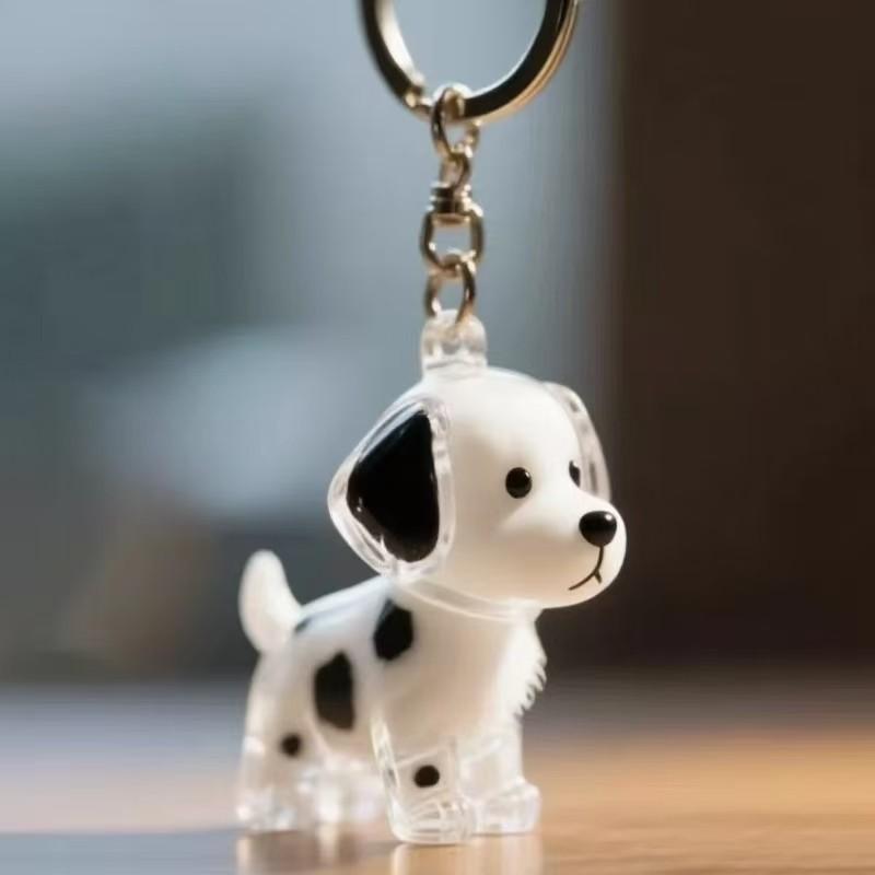 2026 Doorzichtige Hondenharen Opbergcontainer Schattige Huisdieren Herinnerings Capsule Hanger Met Sleutelhanger voor Huisdierenliefhebbers DIY Herdenkings Sleutelhanger