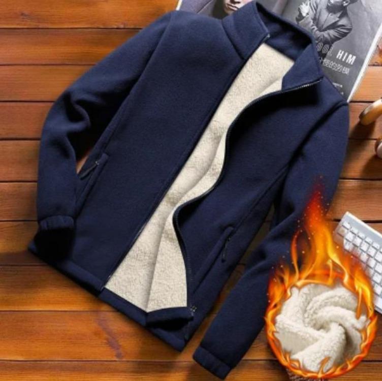 Warm Thicken Fleece Sweatshirt for Men Plus Size 9XL Solid Color Winter Autumn Clothing
