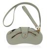 Hanging Neck Wrist PU Leather Glasses Bag Buckle Sunglasses Eyeglass Bag  Protector