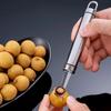 Fruktkärnare Rostfritt Stål Mångsidig Manuell Litchikärnare för Köket Återanvändbar Bekväm För Hemmet Hållbar