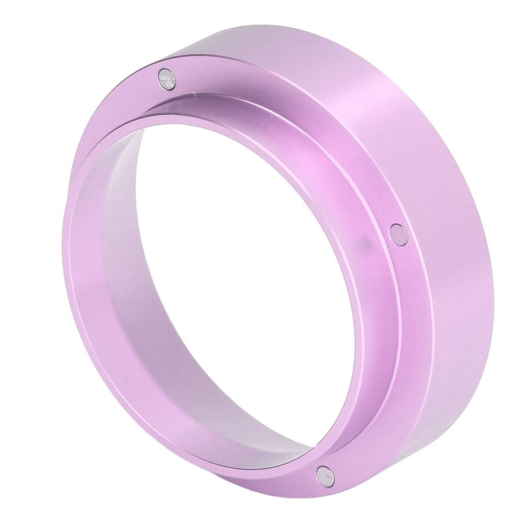 Kaffee Dosierring mit Magnetischem Edelstahl Kaffee Pulver Dosiertrichter Kaffeemaschinenzubehör Roségold 58mm