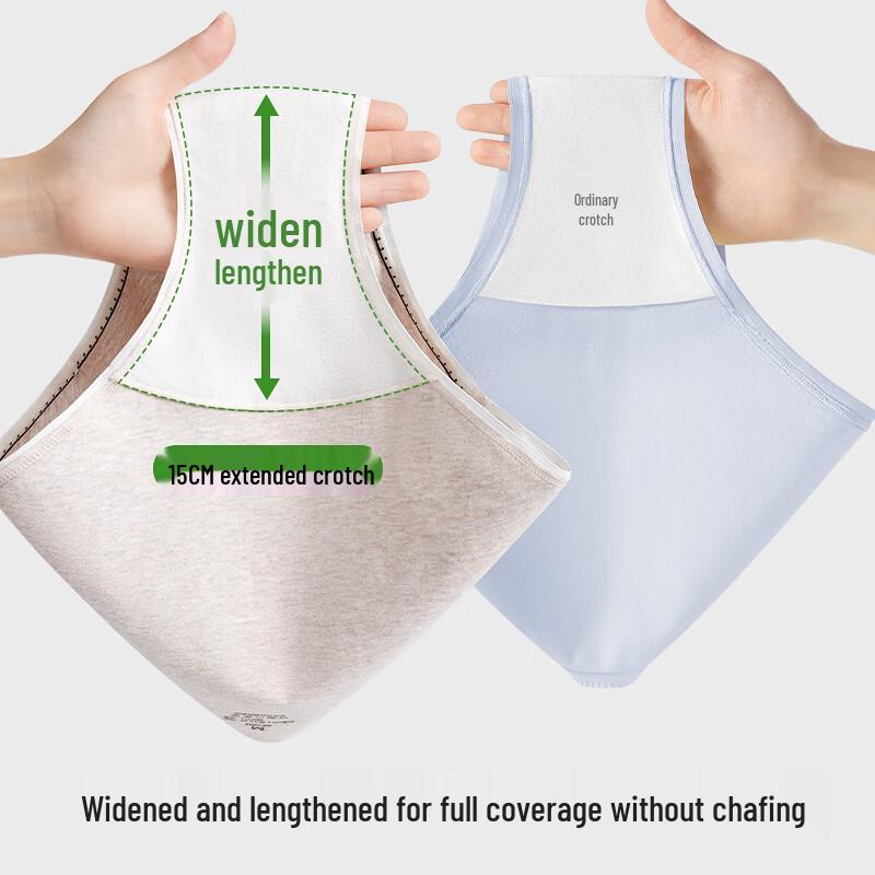 Modal Cotton Seamless Antibacterial Mid-Waist Panties